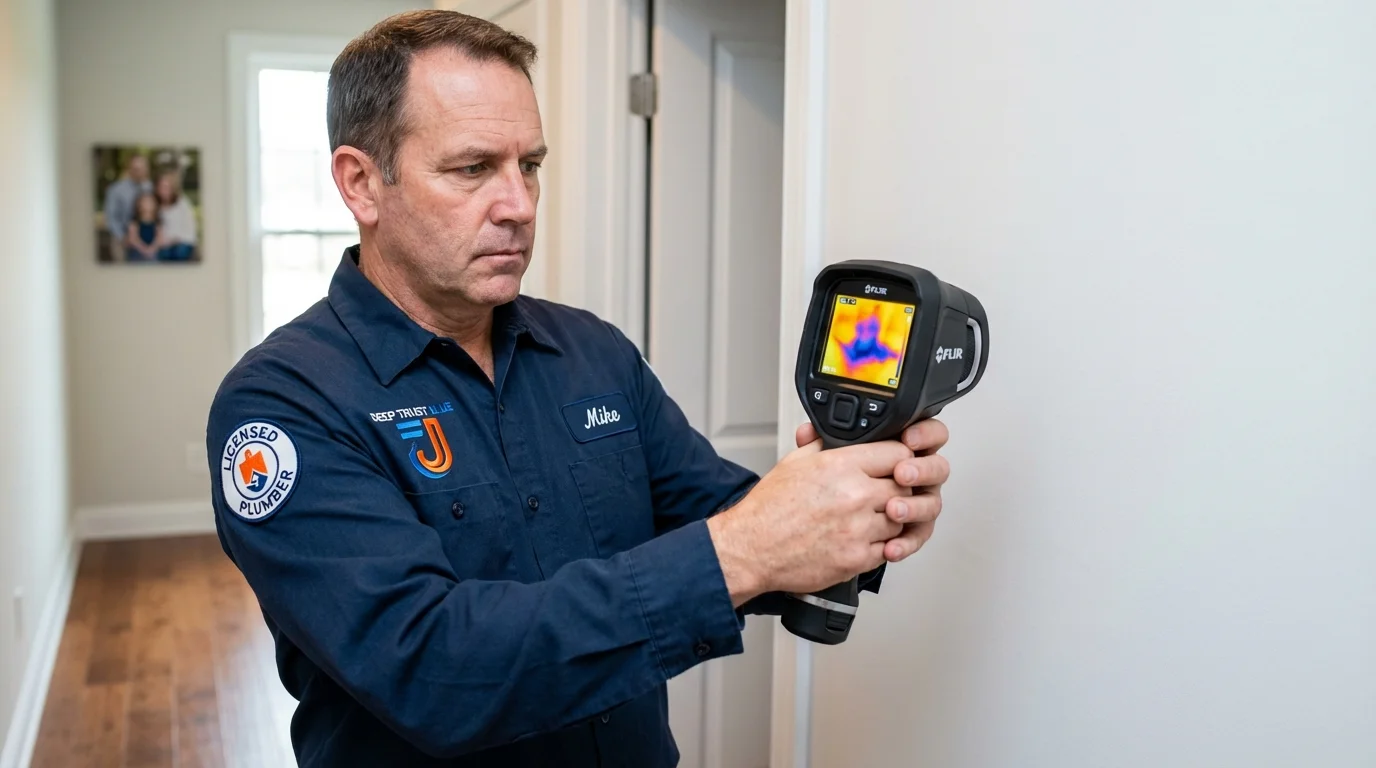 Thermal imaging leak detection by Johns Plumbing LLC in Clyde